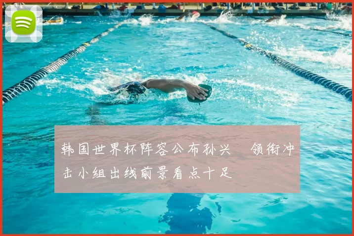韩国世界杯阵容公布孙兴慜领衔冲击小组出线前景看点十足