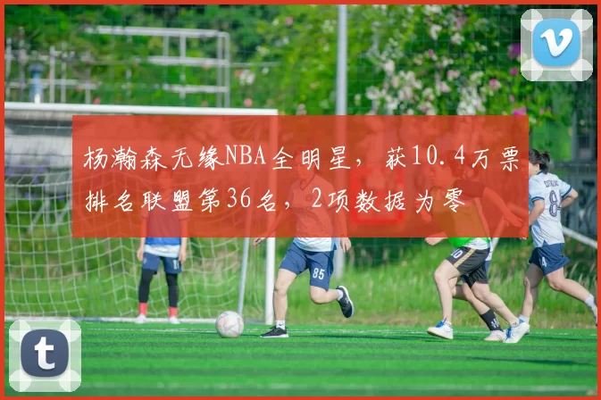 杨瀚森无缘NBA全明星，获10.4万票排名联盟第36名，2项数据为零